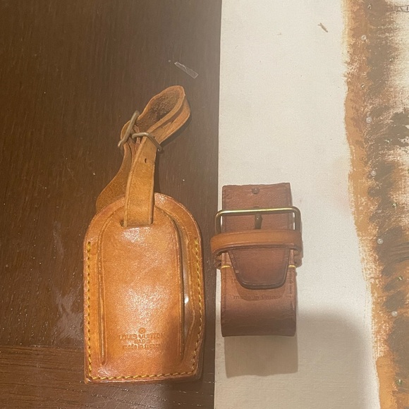 Louis Vuitton Accessories - Louis Vuitton Leather Luggage Tag